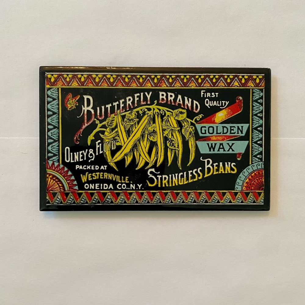 Butterfly Brand Stringless Beans - Vintage Magnet 💚 🖤 - Picture 2 of 3